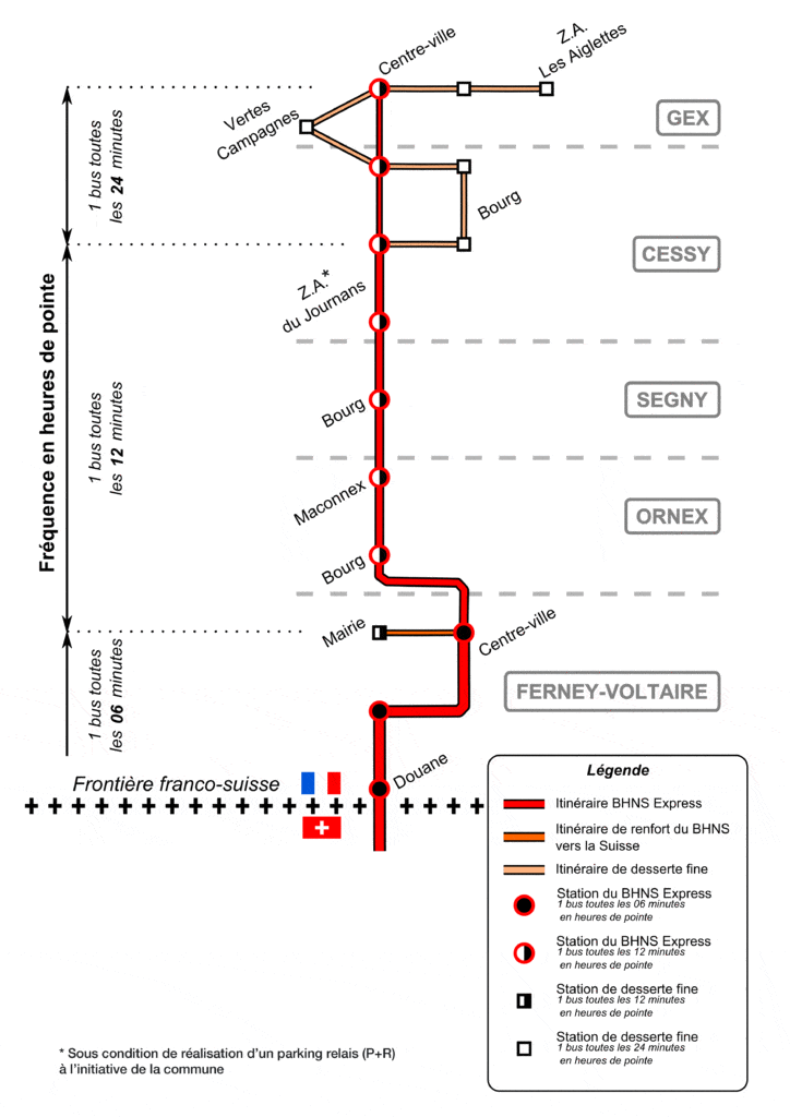 Ligne BHNS Gex - Ferney