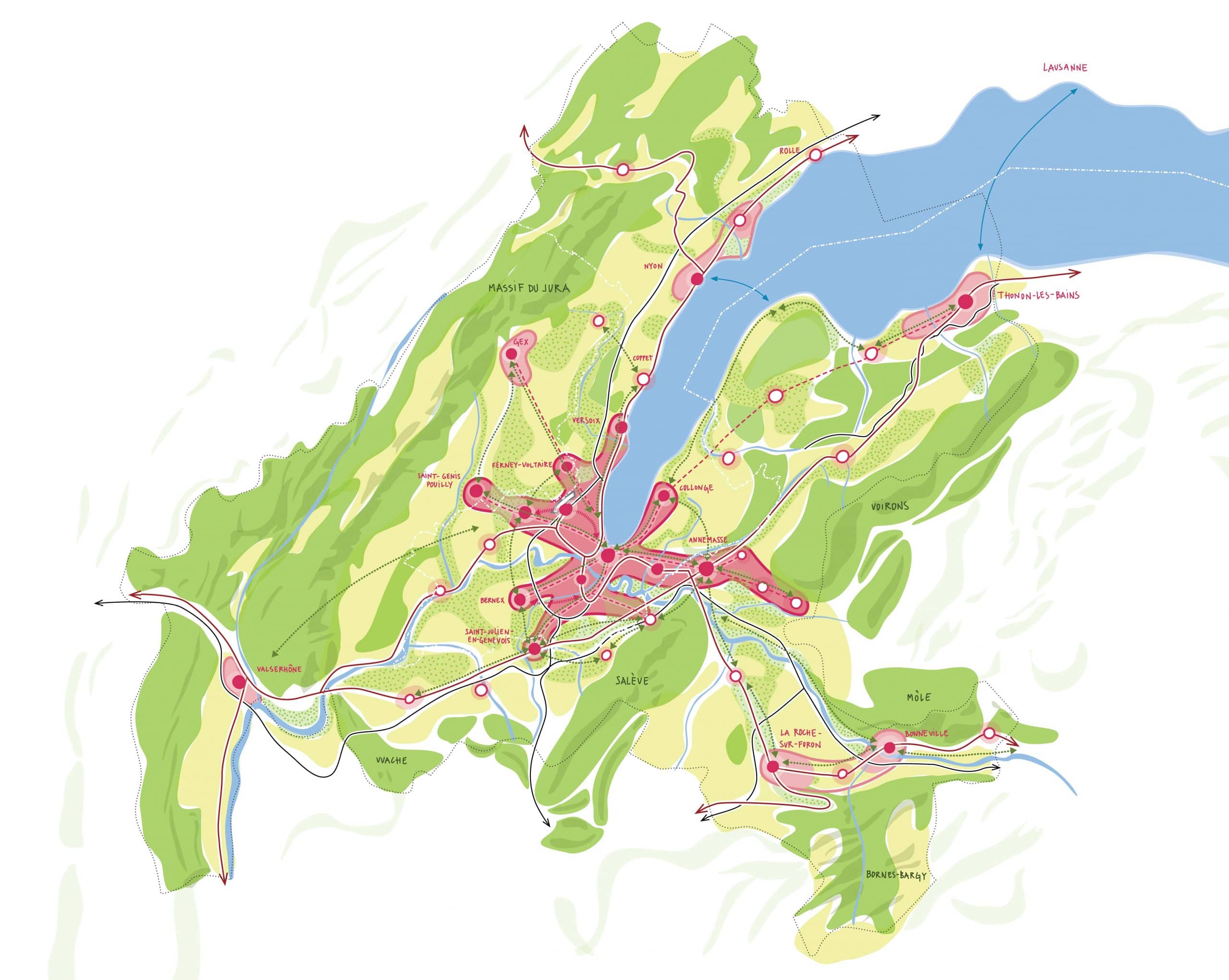 Vision d'ensemble Grand Genève 2040 - Projet d'agglomération 4